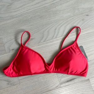 New J.Crew sz xl red bikini top